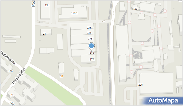 Łódź, Dąbrowskiego Jarosława, gen., 17b, mapa Łodzi