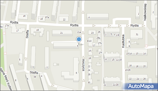 Łódź, Dąbrowskiego Jarosława, gen., 99m, mapa Łodzi
