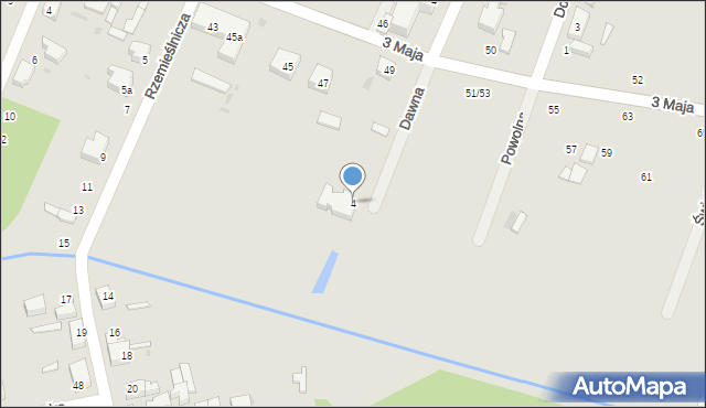 Łódź, Dawna, 4, mapa Łodzi