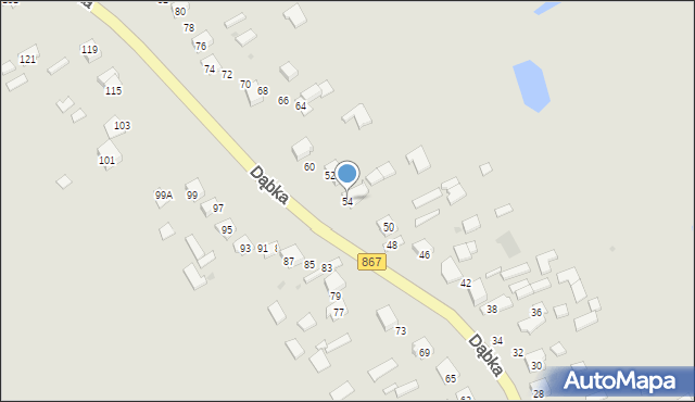 Lubaczów, Dąbka Stanisława, płk., 54, mapa Lubaczów