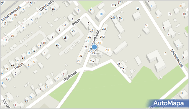 Lubań, Dąbrowskiego Jarosława, gen., 29D, mapa Lubań