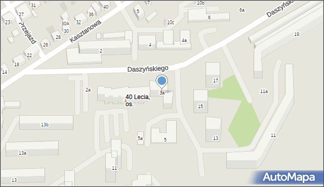 Lublin, Daszyńskiego Ignacego, 3a, mapa Lublina