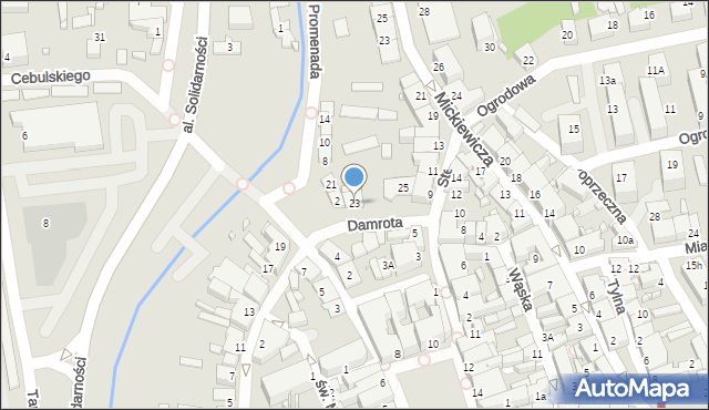 Lubliniec, Damrota Konstantego, ks., 23, mapa Lubliniec