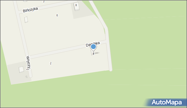 Męcikał, Dambka Józefa, 8, mapa Męcikał