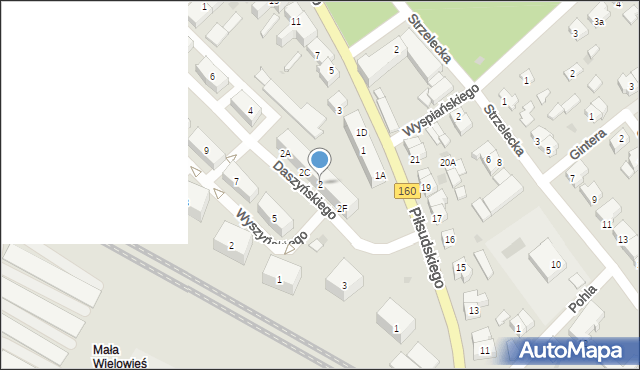 Międzychód, Daszyńskiego Ignacego, 2, mapa Międzychód