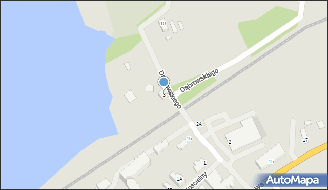 Mikołajki, Dąbrowskiego Henryka, gen., 3, mapa Mikołajki