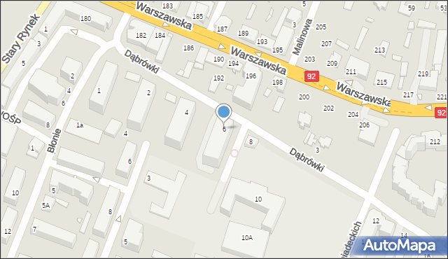 Mińsk Mazowiecki, Dąbrówki, 6, mapa Mińsk Mazowiecki