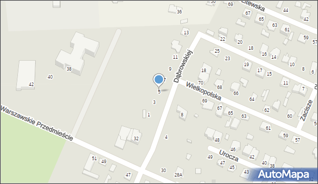 Mińsk Mazowiecki, Dąbrowskiej Marii, 5, mapa Mińsk Mazowiecki