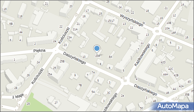 Mińsk Mazowiecki, Daszyńskiego Ignacego, 10A, mapa Mińsk Mazowiecki