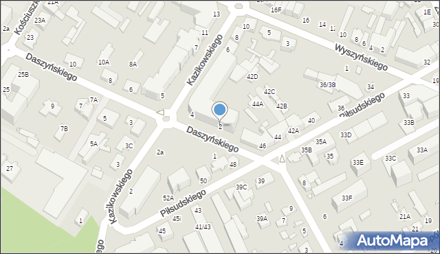 Mińsk Mazowiecki, Daszyńskiego Ignacego, 2, mapa Mińsk Mazowiecki
