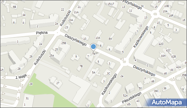 Mińsk Mazowiecki, Daszyńskiego Ignacego, 7A, mapa Mińsk Mazowiecki