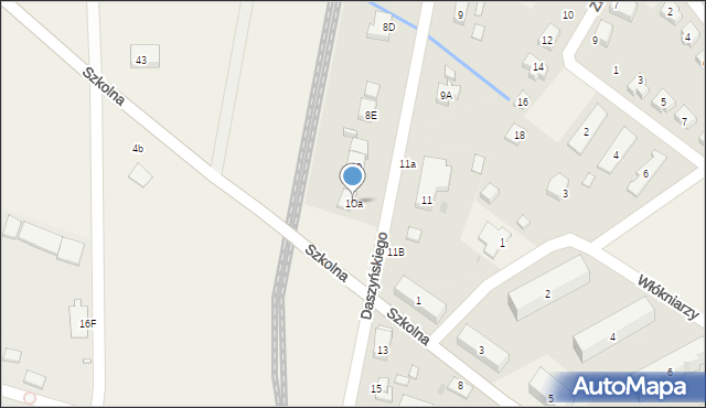 Mysłakowice, Daszyńskiego Ignacego, 10a, mapa Mysłakowice