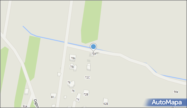 Myślenice, Dąbrowskiego Henryka, gen., 72d, mapa Myślenice