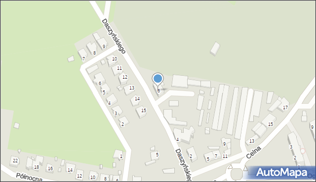 Myślibórz, Daszyńskiego Ignacego, 6, mapa Myślibórz