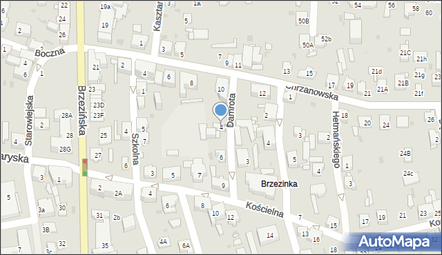 Mysłowice, Damrota Konstantego, 4, mapa Mysłowice