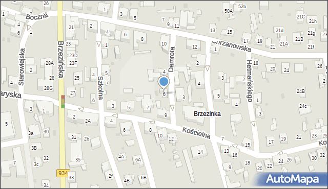 Mysłowice, Damrota Konstantego, 6, mapa Mysłowice