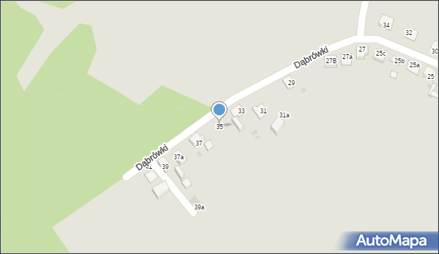 Mysłowice, Dąbrówki, 35, mapa Mysłowice