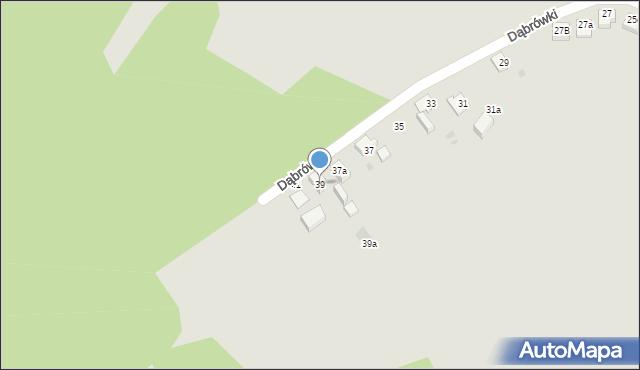 Mysłowice, Dąbrówki, 39, mapa Mysłowice