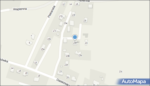 Myszkowice, Dalekówka, 23h, mapa Myszkowice