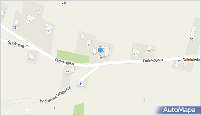 Myszkowice, Dalekówka, 36, mapa Myszkowice