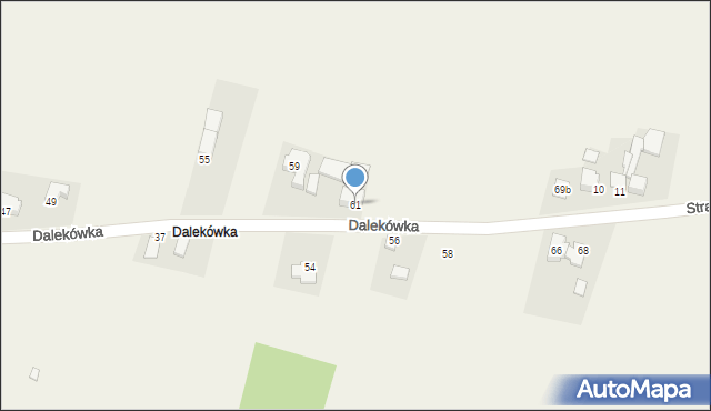 Myszkowice, Dalekówka, 61, mapa Myszkowice