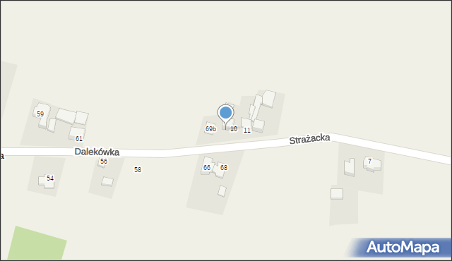 Myszkowice, Dalekówka, 69A, mapa Myszkowice