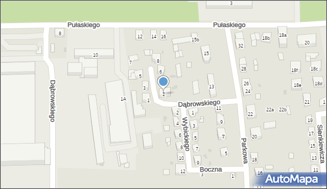 Namysłów, Dąbrowskiego Jarosława, gen., 2, mapa Namysłów