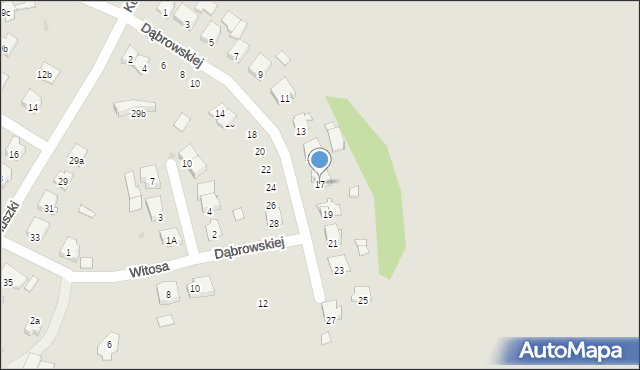 Namysłów, Dąbrowskiej Marii, 17, mapa Namysłów