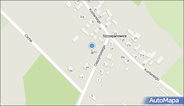 Niemodlin, Daszyńskiego, 4B, mapa Niemodlin