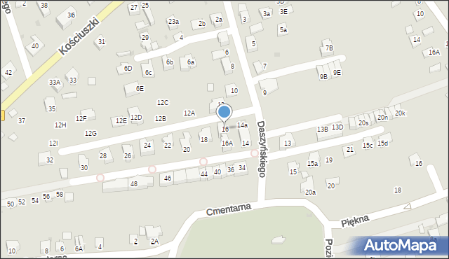 Niepołomice, Daszyńskiego Ignacego, 16, mapa Niepołomice