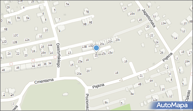 Niepołomice, Daszyńskiego Ignacego, 21, mapa Niepołomice