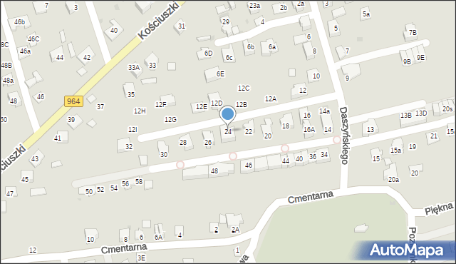 Niepołomice, Daszyńskiego Ignacego, 24, mapa Niepołomice