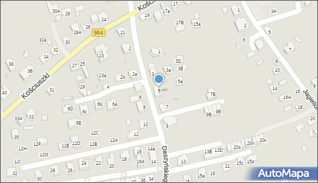 Niepołomice, Daszyńskiego Ignacego, 5, mapa Niepołomice