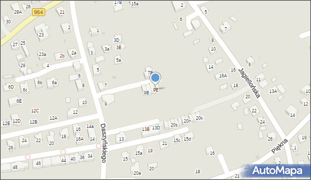 Niepołomice, Daszyńskiego Ignacego, 9E, mapa Niepołomice