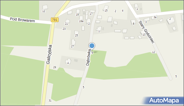 Niesułowice, Dąbrówka, 3, mapa Niesułowice