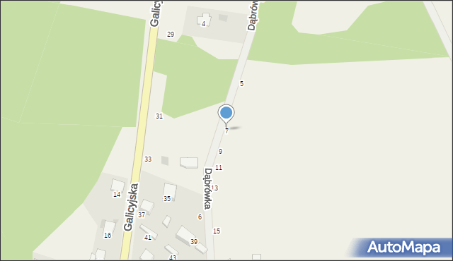 Niesułowice, Dąbrówka, 7, mapa Niesułowice