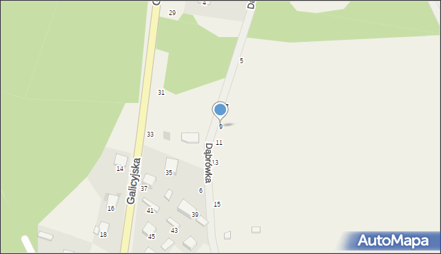 Niesułowice, Dąbrówka, 9, mapa Niesułowice