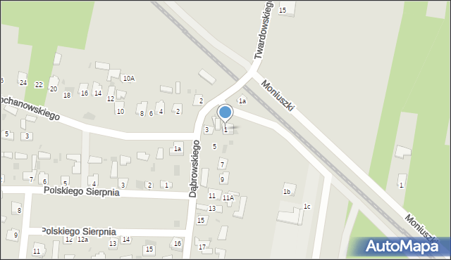 Nisko, Dąbrowskiego Henryka, gen., 1, mapa Nisko