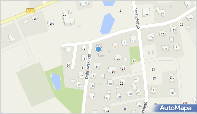Nowa Karczma, Dąbrowskiego Henryka, gen., 3, mapa Nowa Karczma