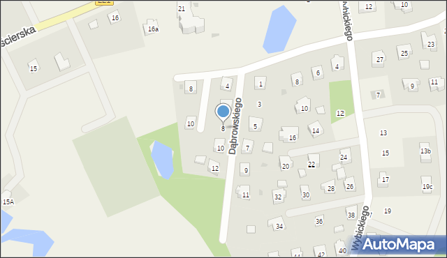 Nowa Karczma, Dąbrowskiego Henryka, gen., 8, mapa Nowa Karczma