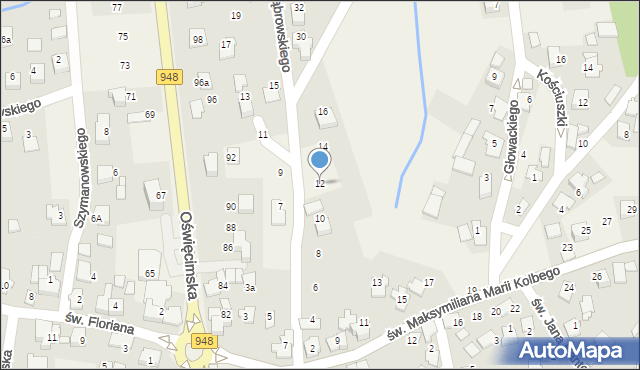 Nowa Wieś, Dąbrowskiego Henryka, gen., 12, mapa Nowa Wieś