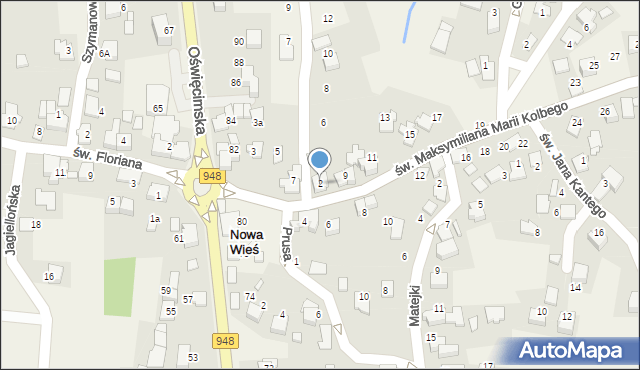 Nowa Wieś, Dąbrowskiego Henryka, gen., 2, mapa Nowa Wieś