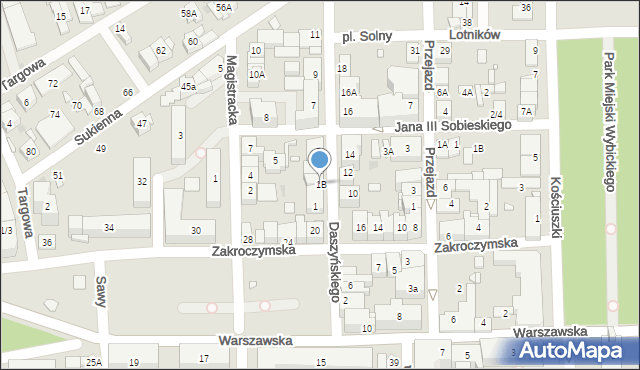 Nowy Dwór Mazowiecki, Daszyńskiego Ignacego, 1B, mapa Nowy Dwór Mazowiecki