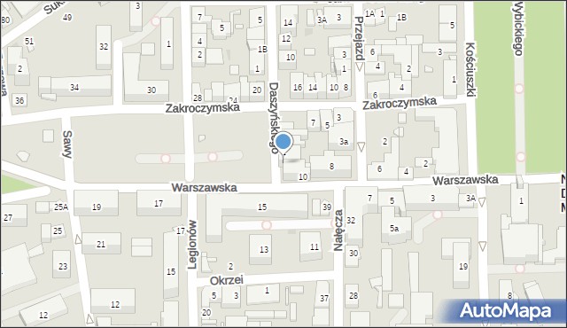 Nowy Dwór Mazowiecki, Daszyńskiego Ignacego, 2A, mapa Nowy Dwór Mazowiecki