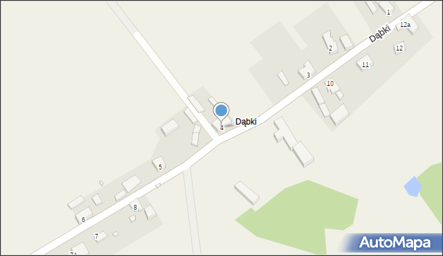 Nowy Zagór, Dąbki, 4, mapa Nowy Zagór