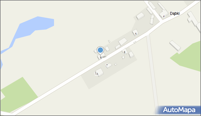 Nowy Zagór, Dąbki, 6, mapa Nowy Zagór