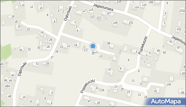 Ochojno, Dąbrówki, 15, mapa Ochojno