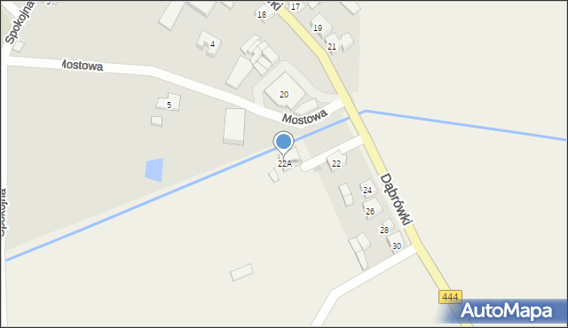 Odolanów, Dąbrówki, 22A, mapa Odolanów