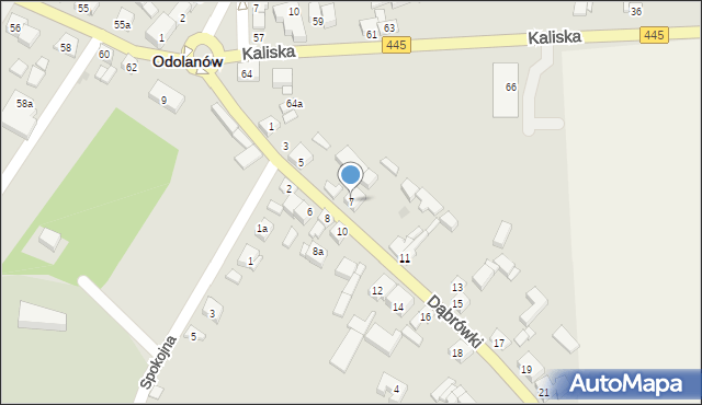 Odolanów, Dąbrówki, 7, mapa Odolanów