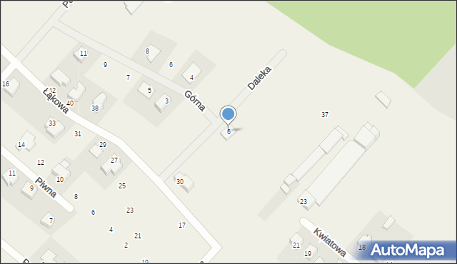 Okuniew, Daleka, 6, mapa Okuniew